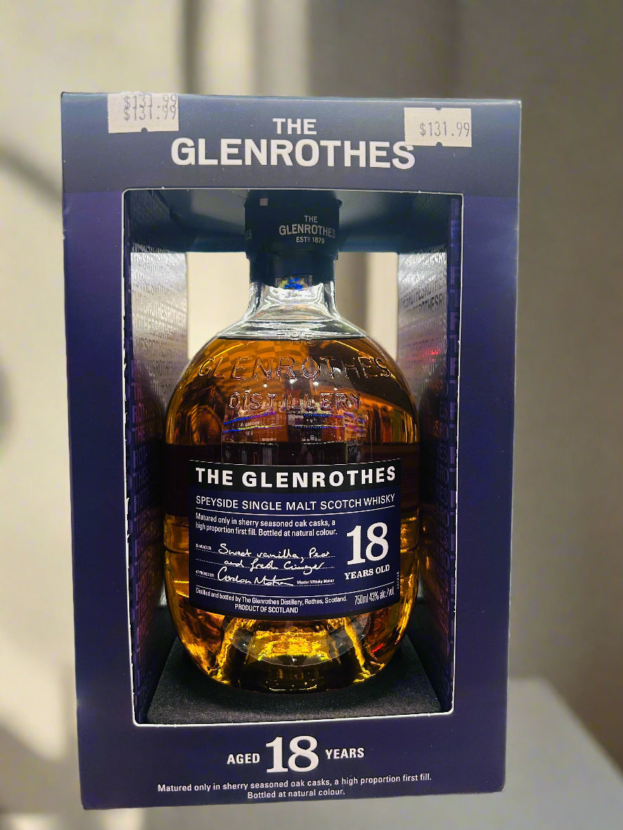 Whisky escocés de pura malta Glenrothes de 18 años